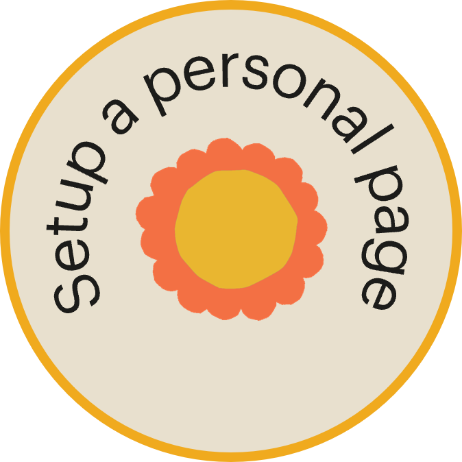 For those participants who created a fundraising page